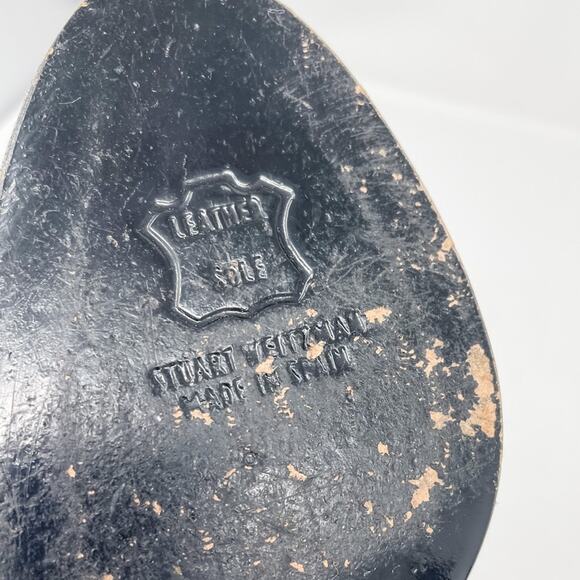 Stuart Weitzman silver pewter Bowright peep toe bow platform pumps size 8 - Picture 15 of 16